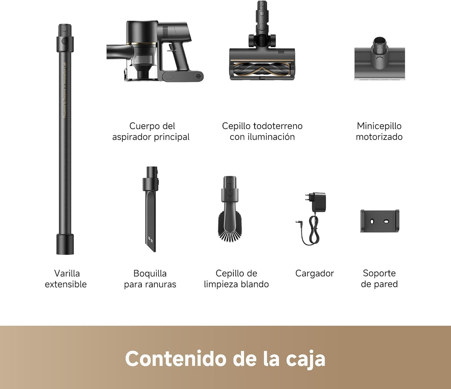 DREAME R20 SE-A Aspirador Sin Cable, 20000 PA/Succión 150 AW, 90 min, Pantalla LED, Vaso De Polvo 0,6 L, Vaciado Fácil del Polvo, Cepillo Antienredos Iluminado, Filtro 5 Capas