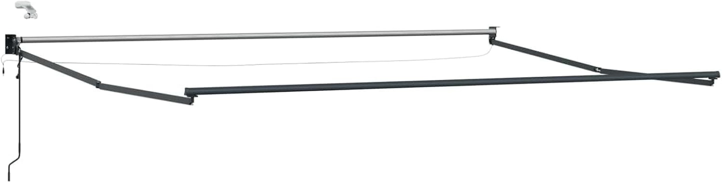 VidaXL - Toldo retráctil eléctrico (100% poliéster, aluminio, toldo eléctrico automático, moderno, retráctil, con LED, cobertizo exterior, sombra funcional