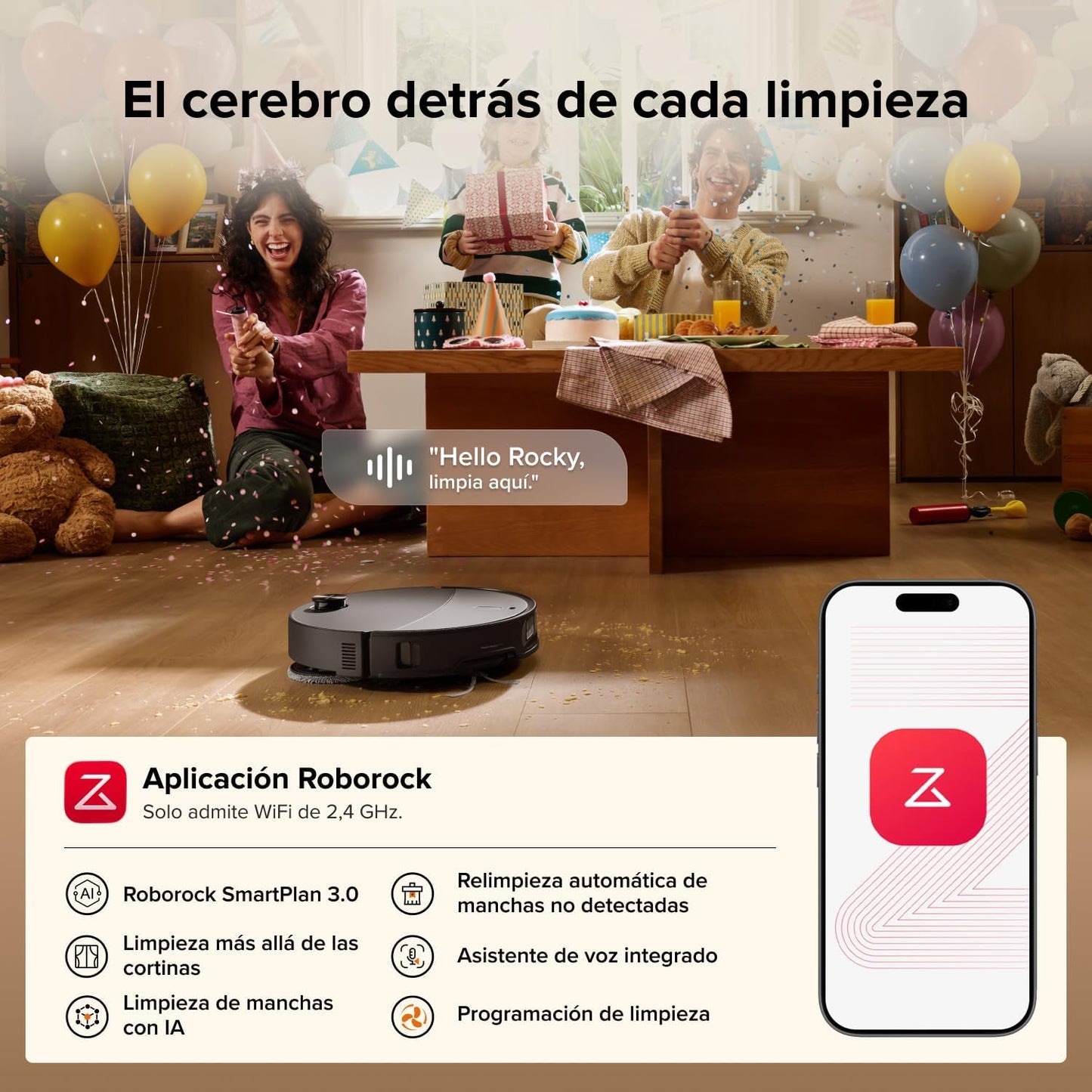 roborock Qrevo Edge 2 Robot Aspirador, Succión de 25000 Pa, 7,98 cm Ultrafino para Espacios Reducidos, Base Todo en Uno, Sistema antienredos, Evitación de 280+ Tipos de Obstáculos, Negro