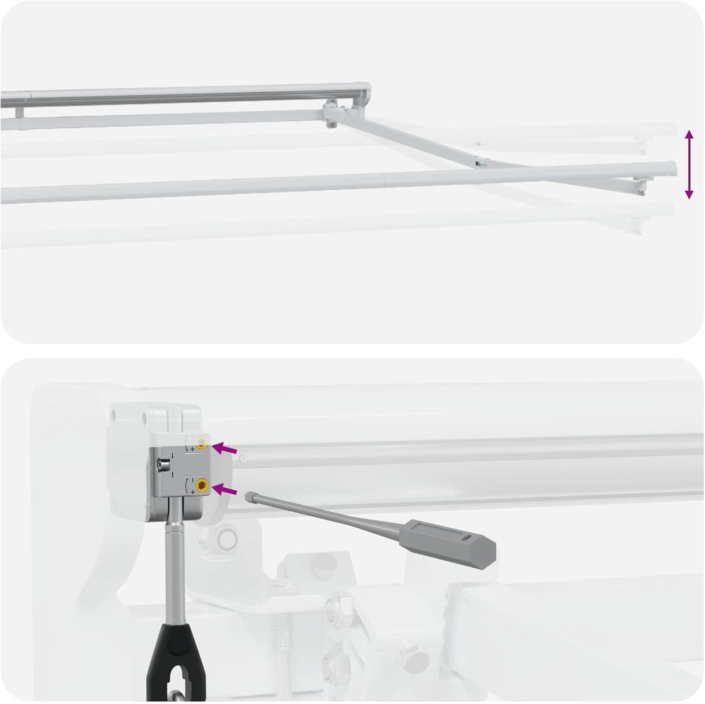 vidaXL Toldo Retráctil Eléctrico Borgoña y Blanco 4 x 2 m, toldo Rectangular Moderno para jardín y terraza, sombrilla eléctrica Ajustable, Resistente a la Intemperie