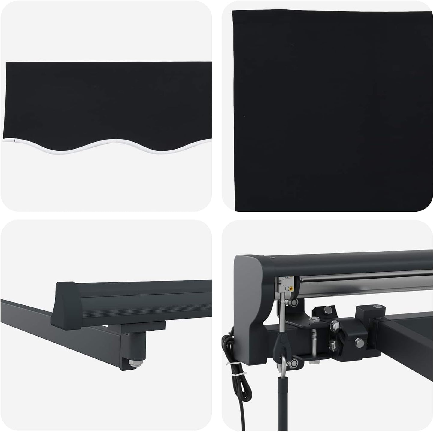 Toldo Motorizado 3 x 2,5 m, Toldo Eléctrico con Manivela, Toldo Articulado Eléctrico con Mando a Distancia, Toldos Exterior Terraza 3 x 2,5 m