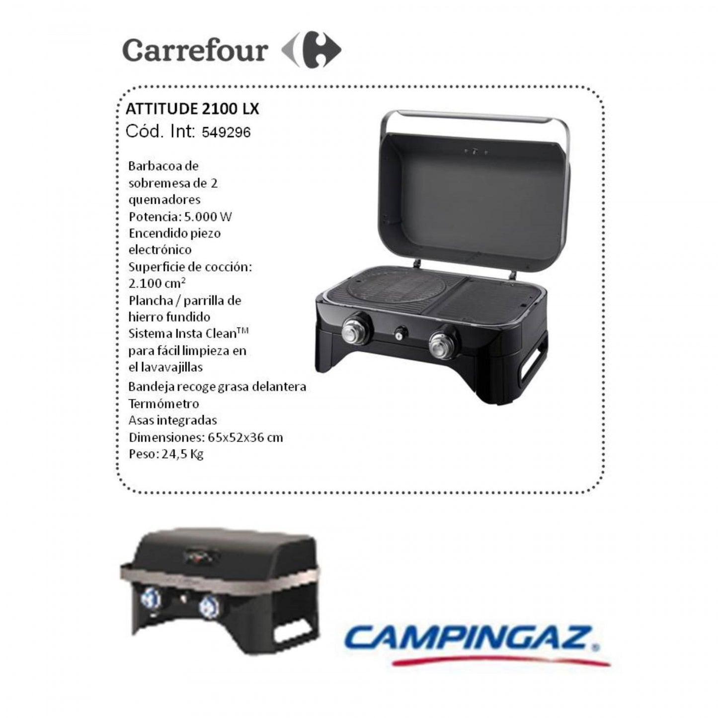 Barbacoa a Gas Attitude 2100 LX