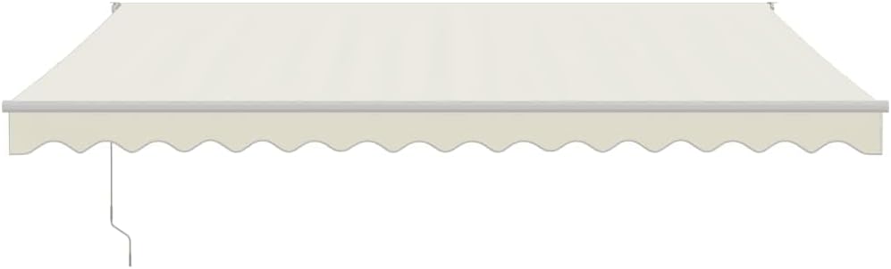 Brokky Toldo Motorizado 4.5X 3 m Toldo Articulado Eléctrico con Mando a Distancia para Terraza, Jardín-Crema-4.5 x 3 m-Marco Blanca