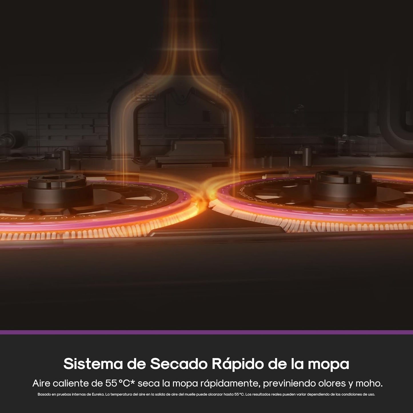 Eureka J15 EVO Ultra Robot Aspirador y Fregasuelos 22KPa con Base Multifuncional, Autovaciado, Autolimpieza, Cepillo Antienredo, Secado Aire Caliente, Limpieza de Alfombras Versátil