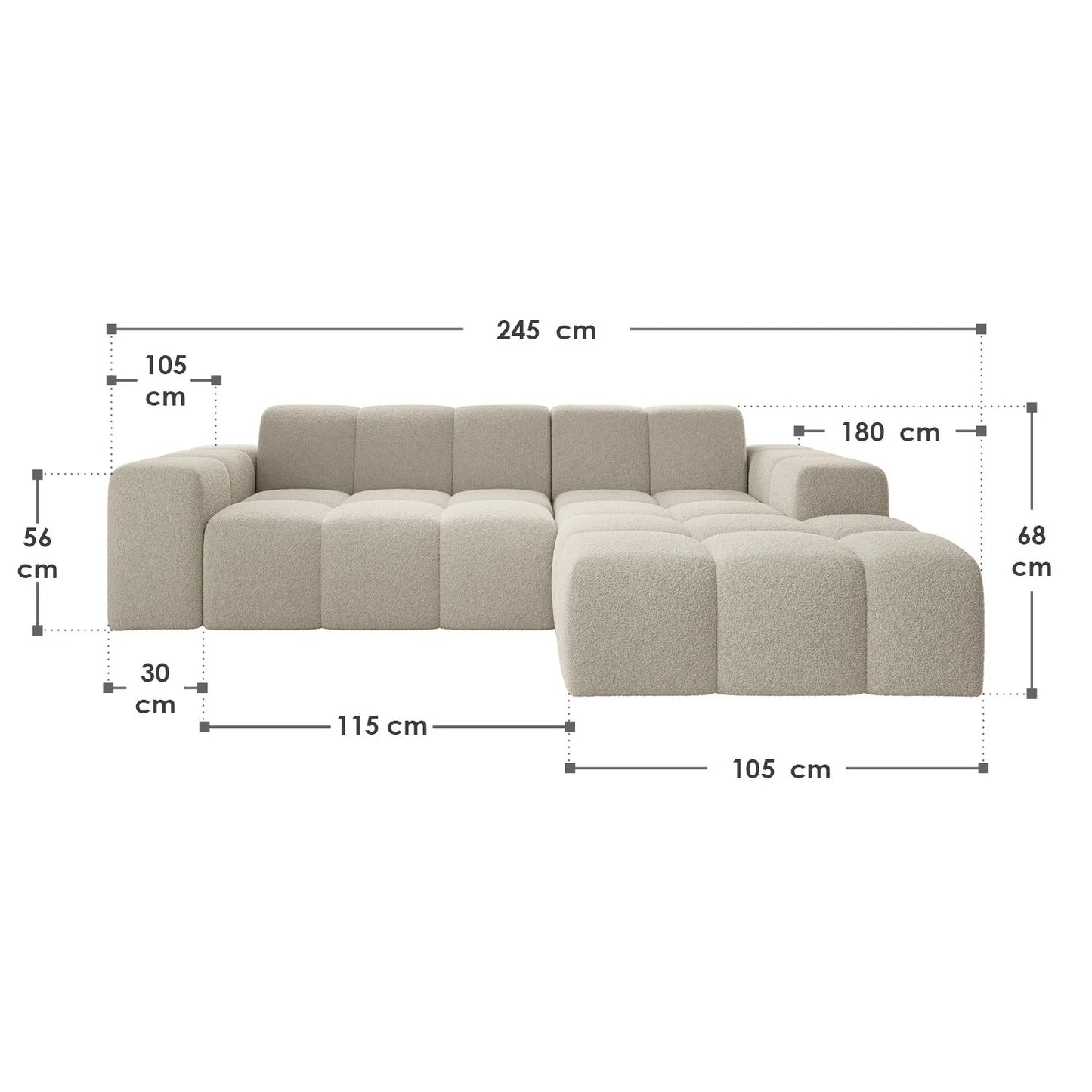 2026 Sofá rinconero Merano – Elegancia moderna y confort excepcional