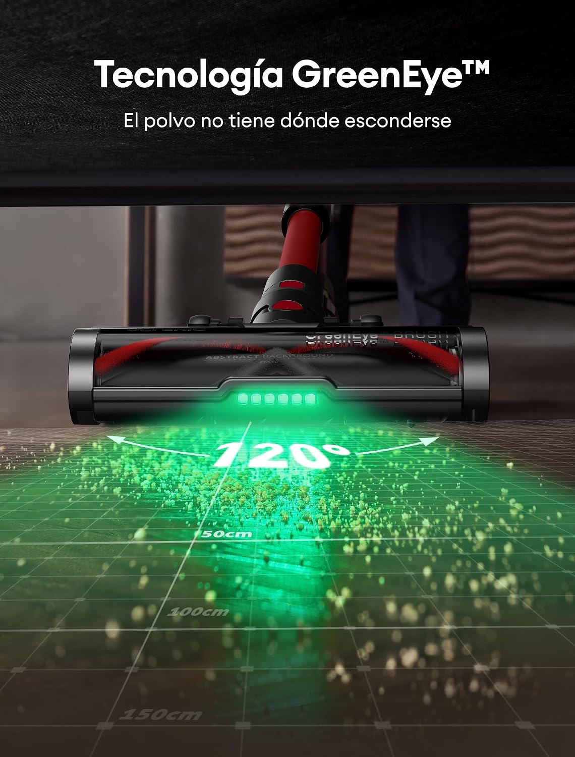 Ultenic Aspiradora sin Cable 55Kpa/60Min, Pantalla LED Muestra Batería Restante en Minutos, Escoba Aspiradora Antienredo con Tubo Articulado, Limpia el Fondo de los Muebles sin Agacharse
