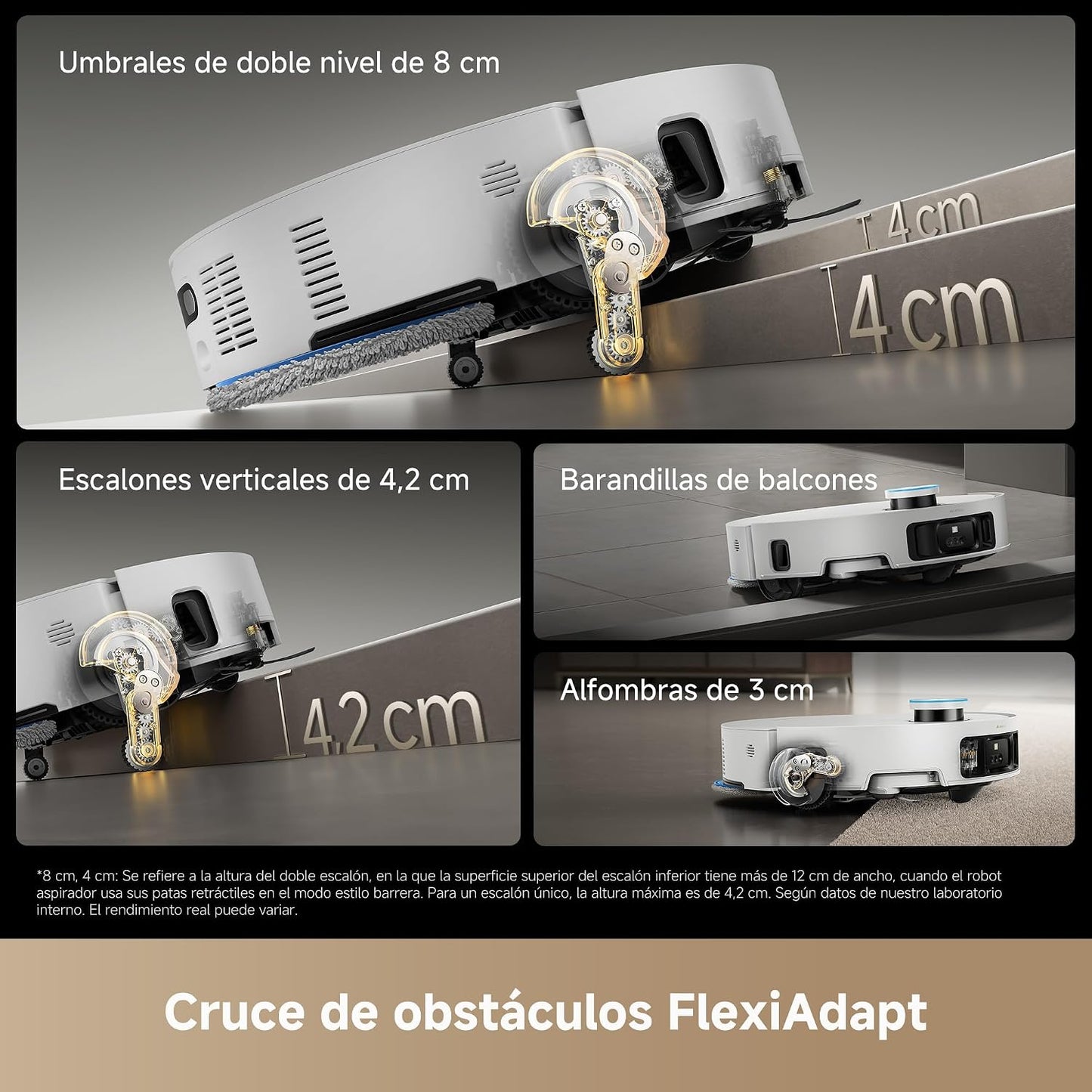 DREAME Matrix10 Ultra Robot Aspirador Friegasuelos, Cambio de Mopas, Supera Obstáculos de 8 cm, 30.000 Pa de Succión, Vaciado y Llenado Automático, Autolimpieza de Mopas, Control por Voz