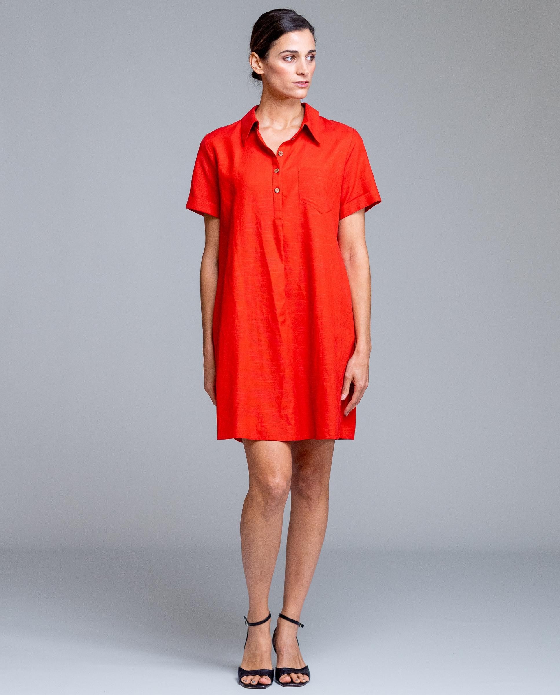 Vestido Corto Liso SEÑORETTA