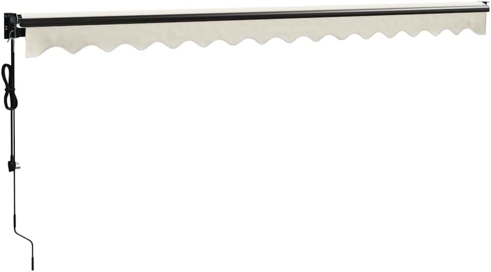 Brokky Toldo Motorizado 4X 3 m Toldo Articulado Eléctrico con Mando a Distancia para Terraza, Jardín-Crema-4 x 3 m-Marco Antracita
