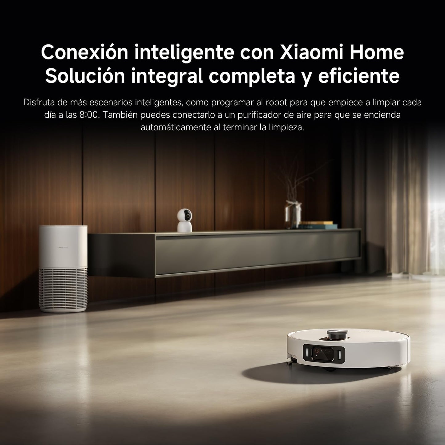XIAOMI Robot Vacuum 5 Pro - Succión de 20.000 Pa, IA para Evitar obstáculos, Detección automática de Suciedad, Láser dToF, Brazos robóticos duales, Autolimpieza a 80 °C para Mejor Rendimiento