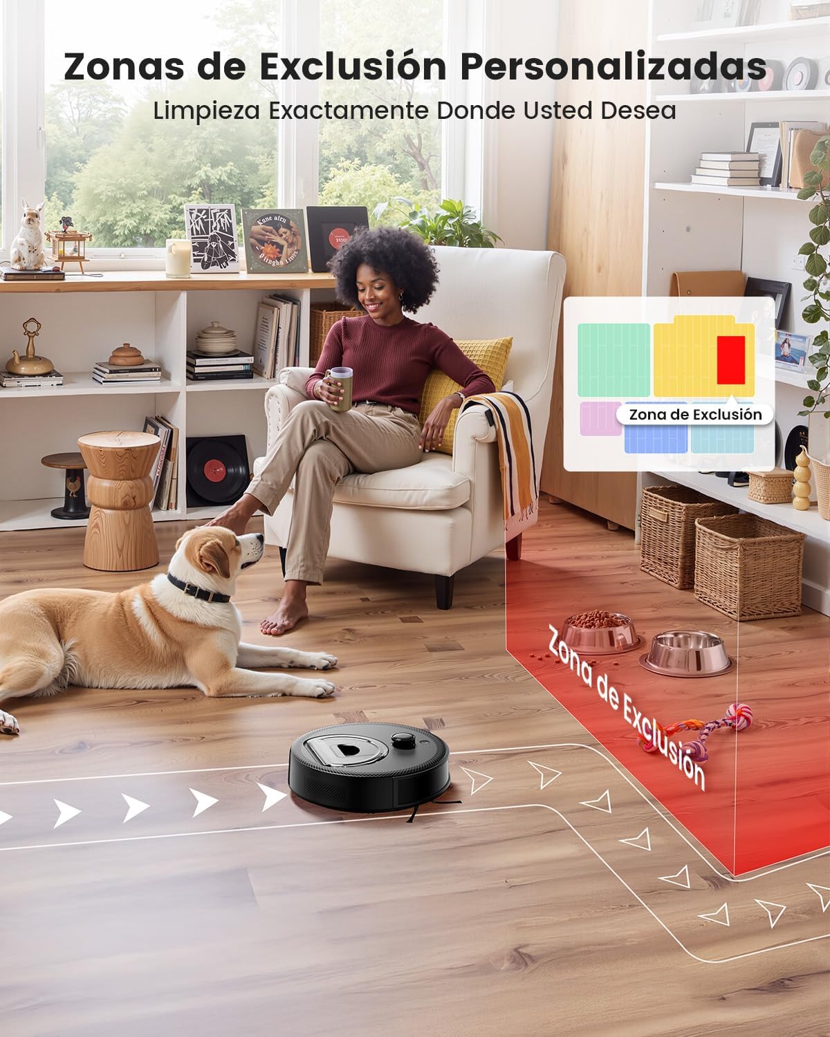 Lefant M330 Robot Aspirador y Fregasuelos con Mapeo 3 en 1, 5000Pa, 150min, Evitación de Obstáculos PSD 190°, Navegación dToF, 2,4GHz y 5GHz WiFi/Alexa/App, Ideal para Pelo de Mascotas y Alfombras
