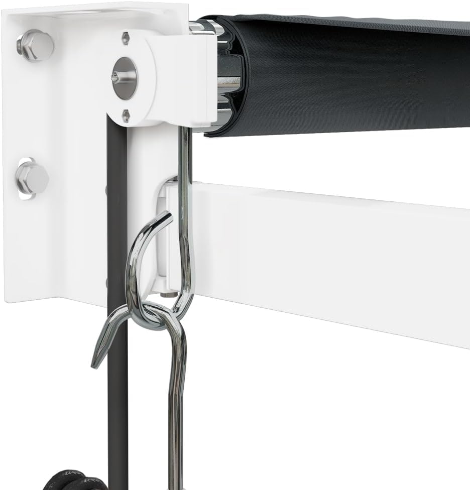 IKAYAA Toldo Motorizado 3.5 x 2.5 m, Toldo Eléctrico Retráctil,Toldo Articulado Eléctrico con Mando a Distancia, Toldo Brazo Extensible para Terraza, Jardín, Antracita