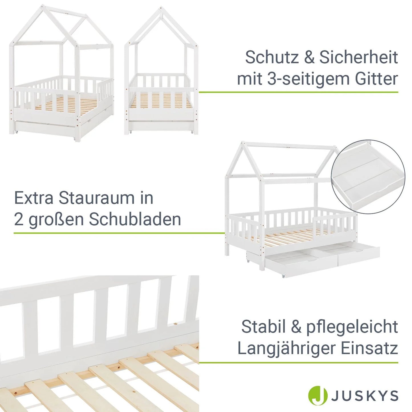 2026 Cama infantil Marli 90 x 200 cm con cajones de almacenamiento