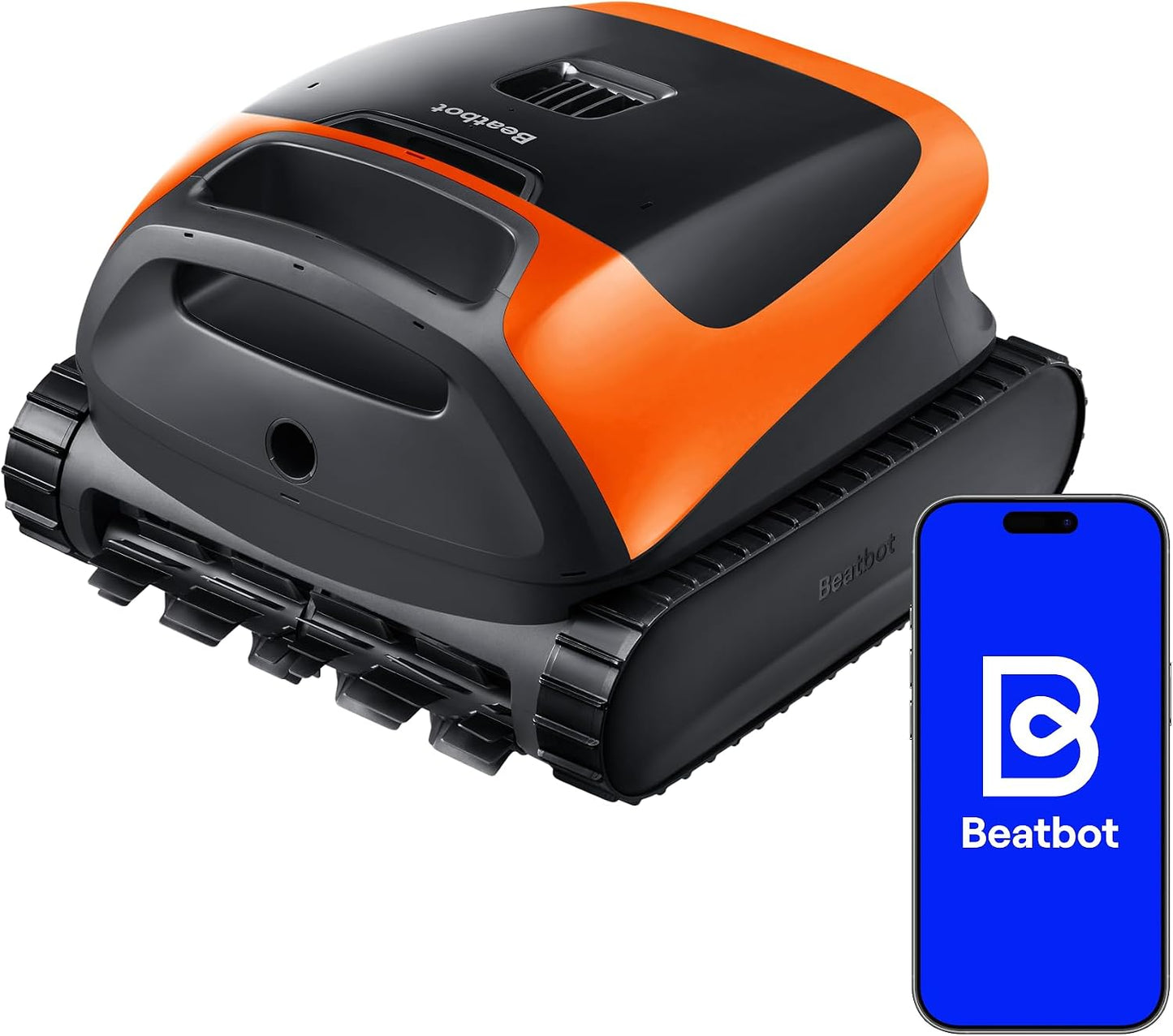 Beatbot (2026 Nuevo Sora 30 Robot Piscina limpiafondos y Paredes, Plataformas y línea de flotación, 25700 LPH, Posicionamiento Superficie, 5l residuos,App,Piscinas enterradas y elevadas, Orange