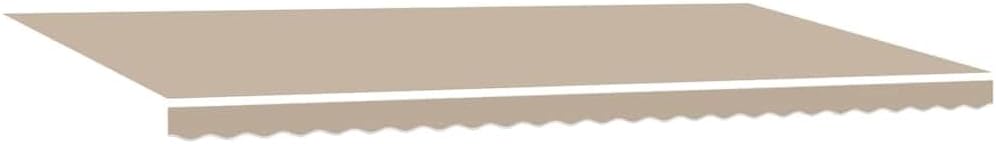Brokky Toldo Motorizado 6 x 3 m Toldo Articulado Eléctrico con Mando a Distancia para Terraza, Jardín-Beige-6 x 3 m-Marco Blanca