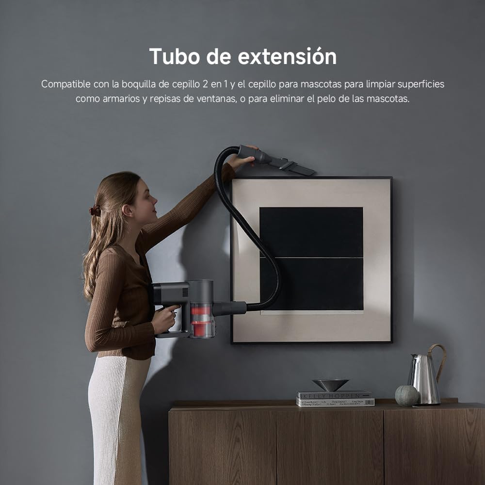 XIAOMI Aspiradora inalámbrica G20 MAX, succión 25kPa / 180AW, hasta 60 Minutos de autonomía, filtración del 99.9%, con Pantalla LED, Ideal para Suelos Duros, alfombras, Pelo de Mascotas y Coche