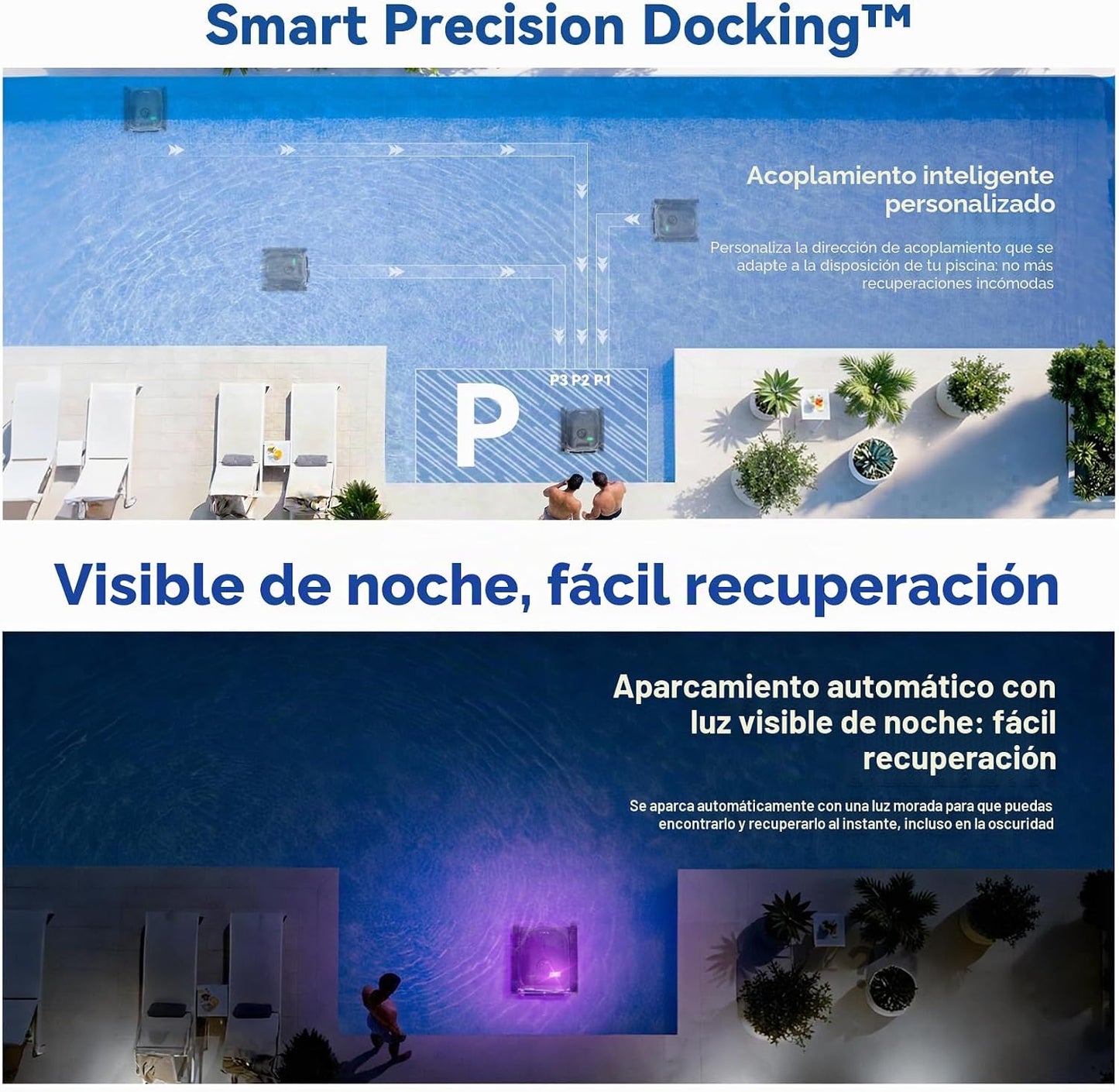 (2026 New) Pondee X5 Robot Limpiafondos Piscina y Paredes Sin Cable, Línea de Agua, Navegación Inteligente, Aspiradora 21 m³/h Saugkraft, 3 Motores Brushless, Autonomía 180 Min, Piscinas hasta 300m²