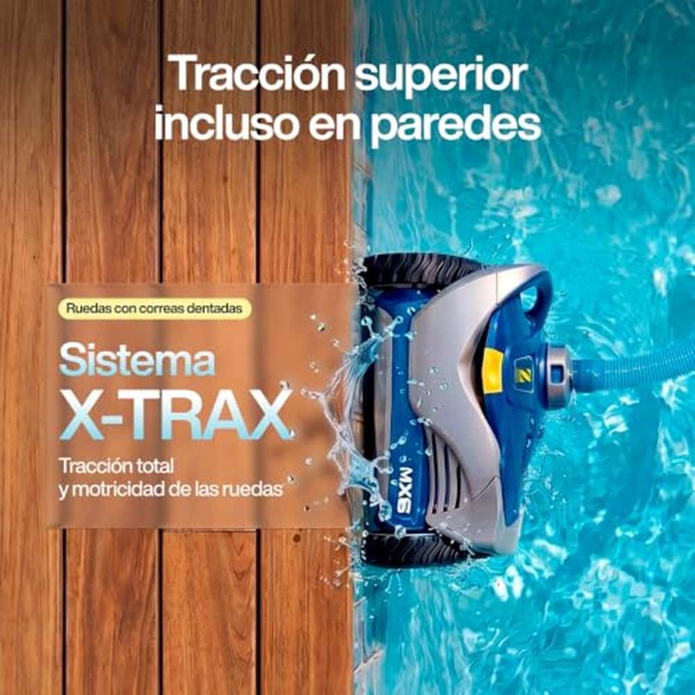 Zodiac MX6, Robot limpiafondos para Piscinas enterradas de hasta 10 x 5 m