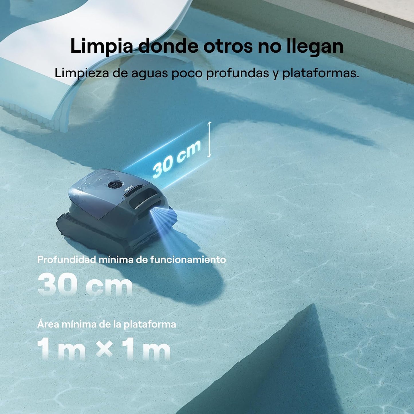 (2026 Nuevo) Beatbot Sora 10 Robot Piscina limpiafondos y Paredes, Plataformas y línea de flotación, 25700 LPH, Estacionamiento línea flotación, 5l residuos,Controllo App,Piscinas enterradas/elevadas