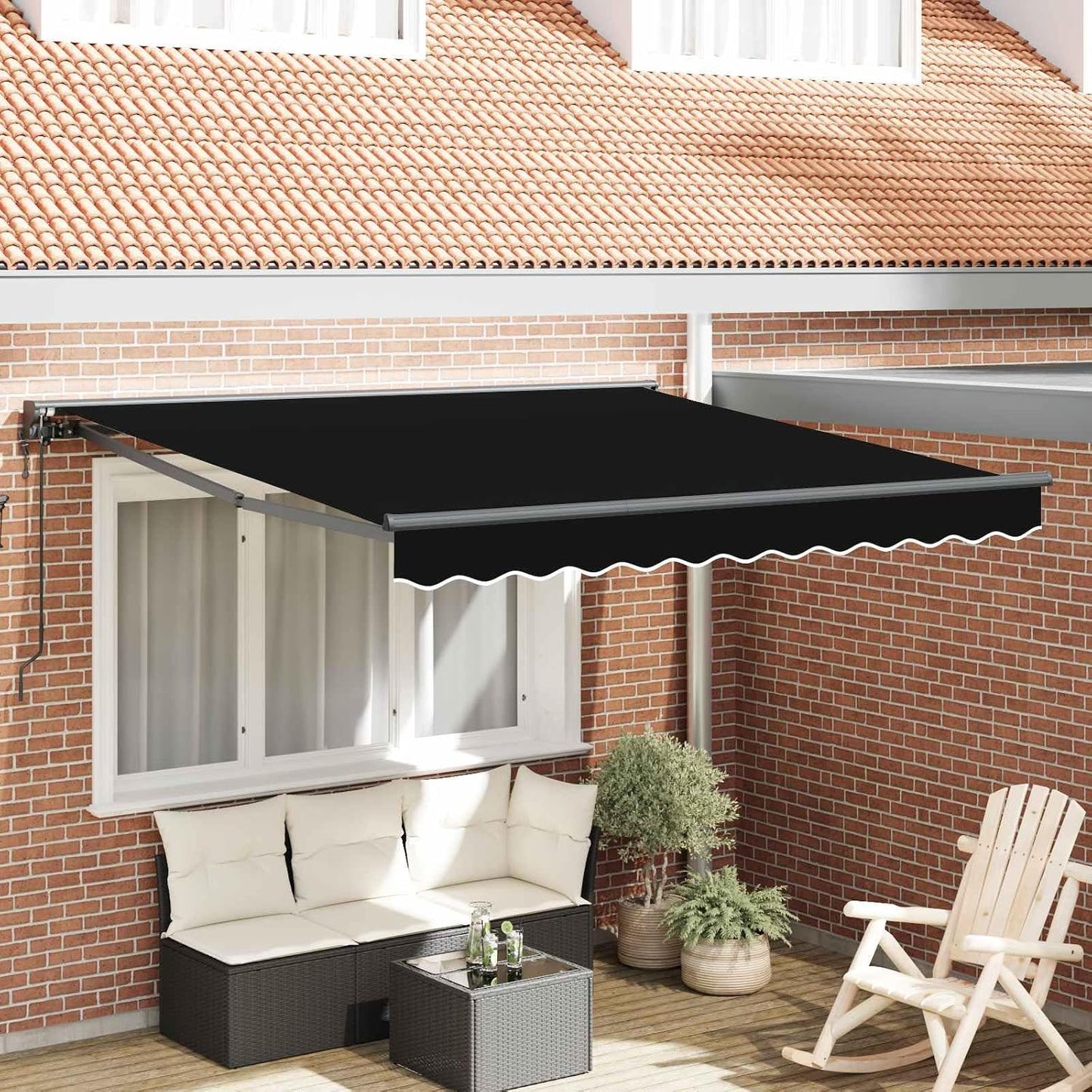 Toldo Motorizado 3 x 2,5 m, Toldo Eléctrico con Manivela, Toldo Articulado Eléctrico con Mando a Distancia, Toldos Exterior Terraza 3 x 2,5 m
