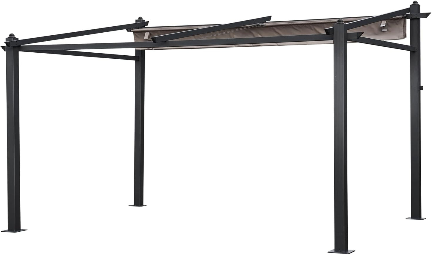 Happy Garden Pérgola Mural 3 × 4m FRÉJUS topoestructura de Aluminio