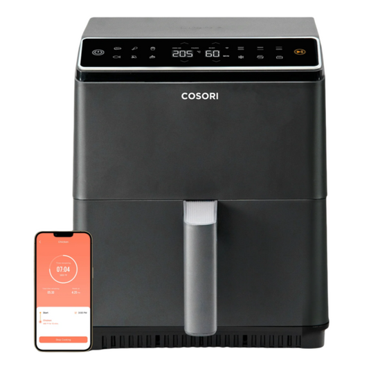 Cosori Dual Blaze Freidora de Aire Inteligente 6.4L – Gris Oscuro