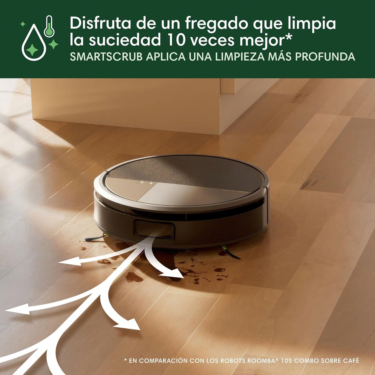iRobot Roomba MAX 706 Combo y Base AutoWash, Accesorios adicionales, autolimpiable, multifunción, Rodillo fregado PowerSpin Extensible y retractil, cepillos Dobles, fregado y Secado con Calor, IA,B