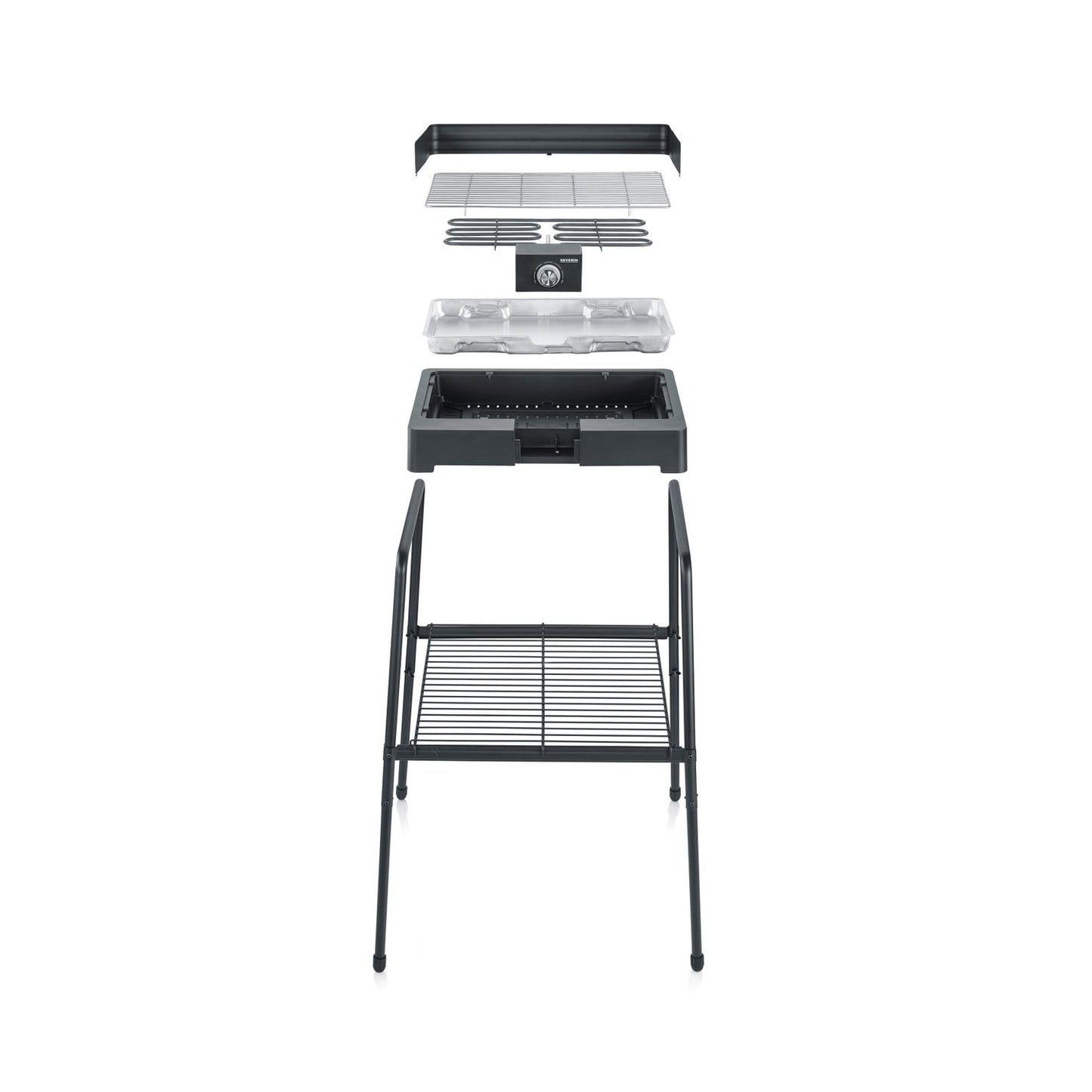 Barbacoa Con Patas Negro 2200 W Pg 8566 Severin