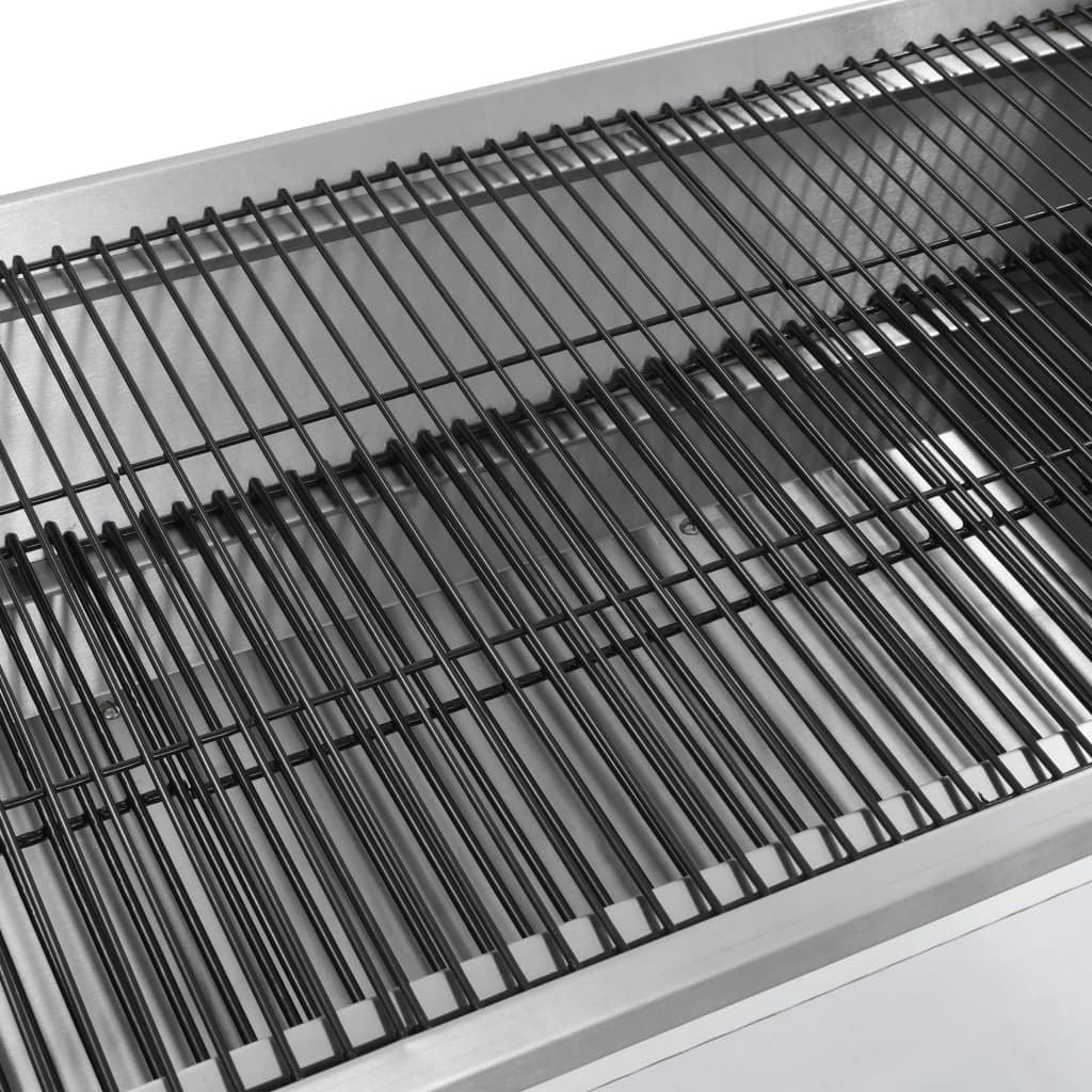 Parrilla De Barbacoa Con Asador Y Motor Eléctrico Vidaxl
