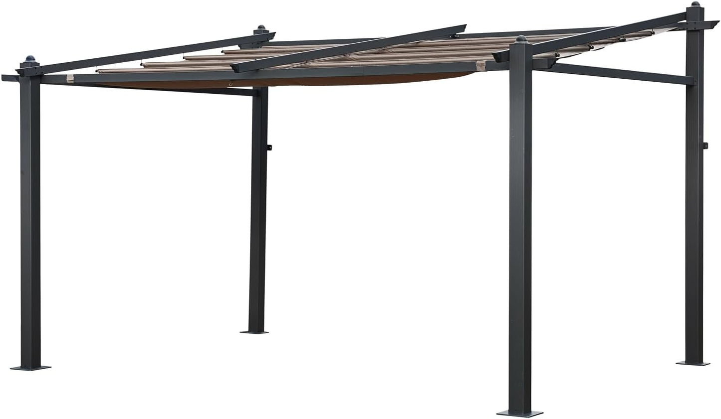 Happy Garden Pérgola Mural 3 × 4m FRÉJUS topoestructura de Aluminio
