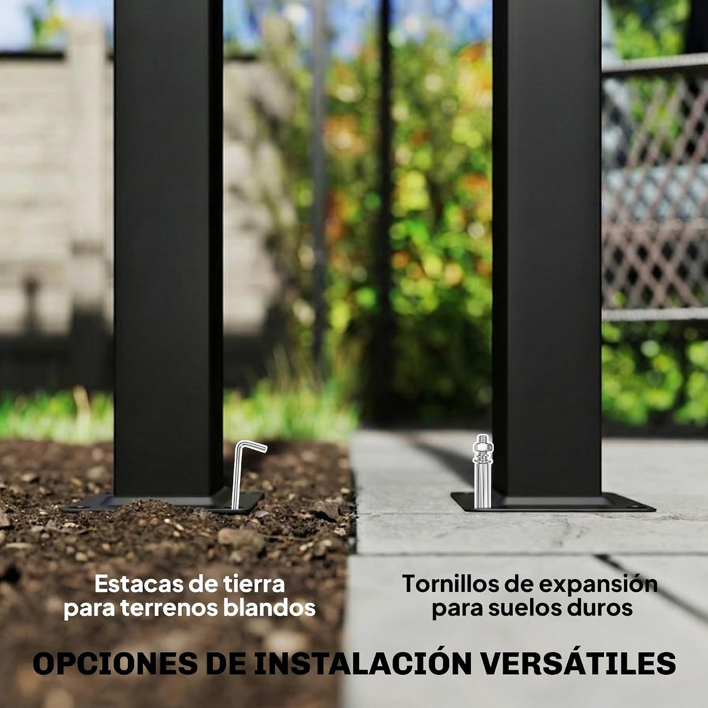 Outsunny Pérgola de Jardín 6x3 m con Techo Retráctil, Cenador de Jardín con UPF30+, Estructura Metálica, Tela de Poliéster, Pabellón para Exterior, Terraza, Gris Oscuro