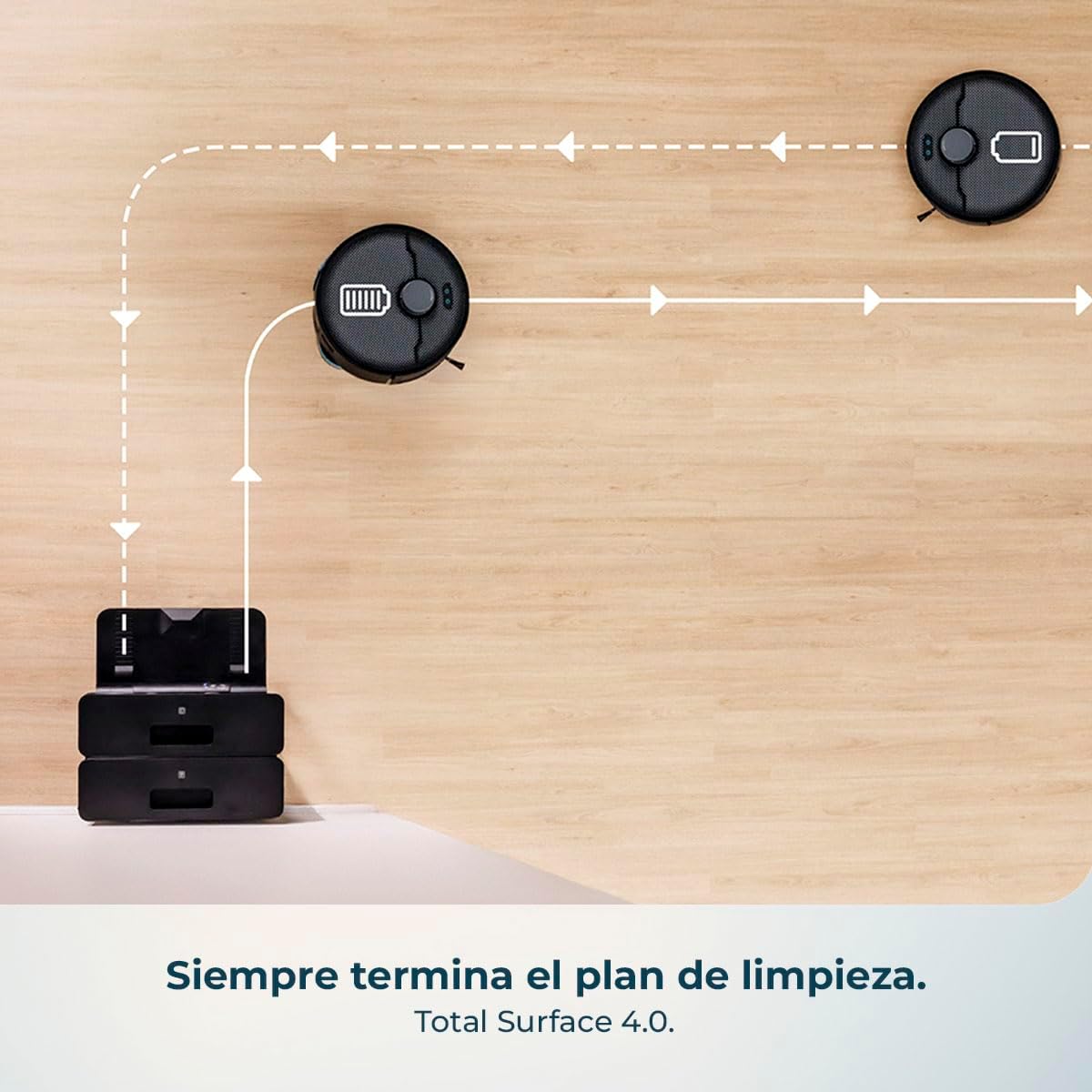 Cecotec Robot Aspirador y Friegasuelos con IA y Base Autovaciado Conga X70 | Motor de Succión 15000Pa, Base 4 en 1, Tecnología Láser, Mopas Giratorias, Cepillo Lateral, App y Bluetooth