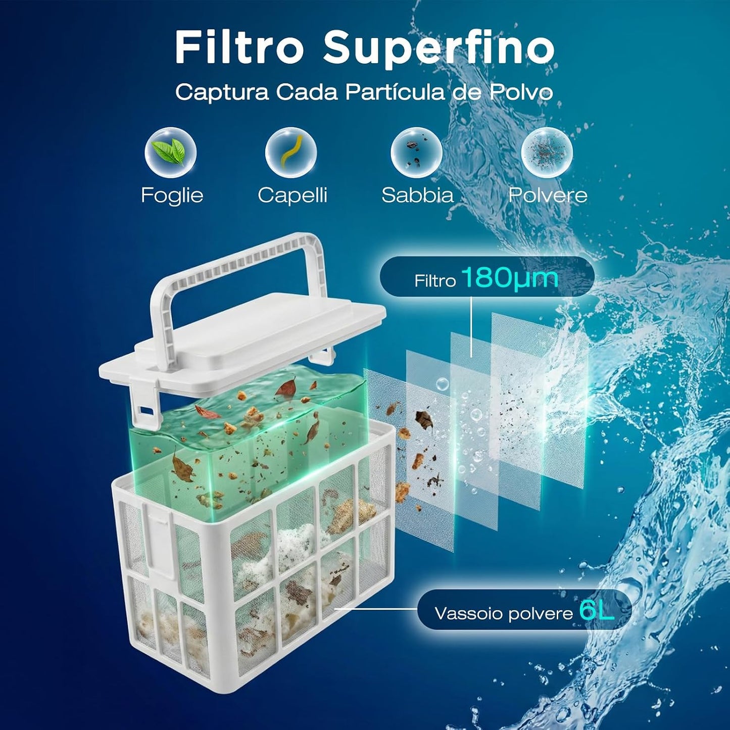 U8 Robot Piscina sin Cable con App, Limpia Fondo, Paredes y Línea de Agua, 120 Min Autonomía, 4 Motores, Navegación Inteligente, hasta 200 m²