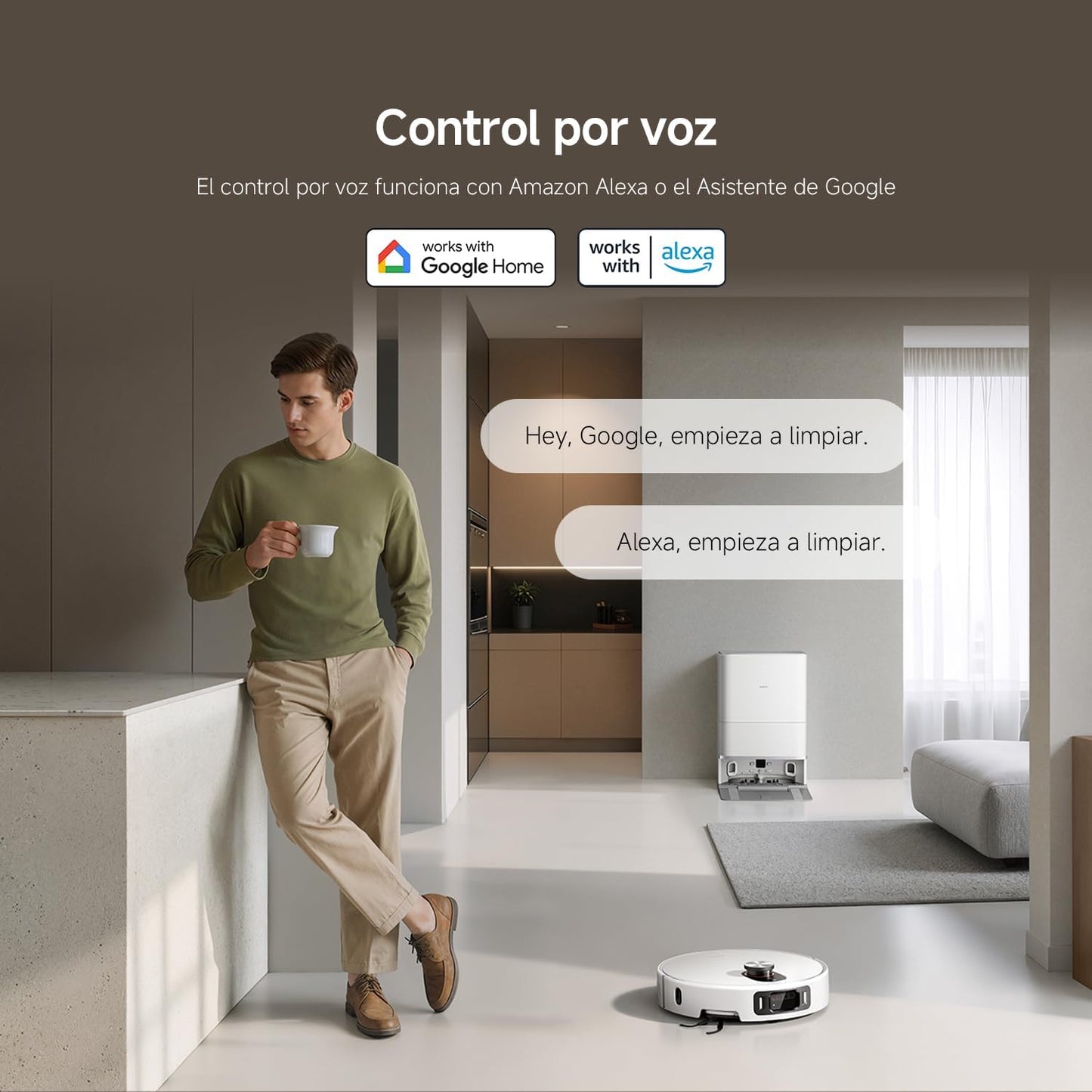 XIAOMI Robot Vacuum 5 Pro - Succión de 20.000 Pa, IA para Evitar obstáculos, Detección automática de Suciedad, Láser dToF, Brazos robóticos duales, Autolimpieza a 80 °C para Mejor Rendimiento