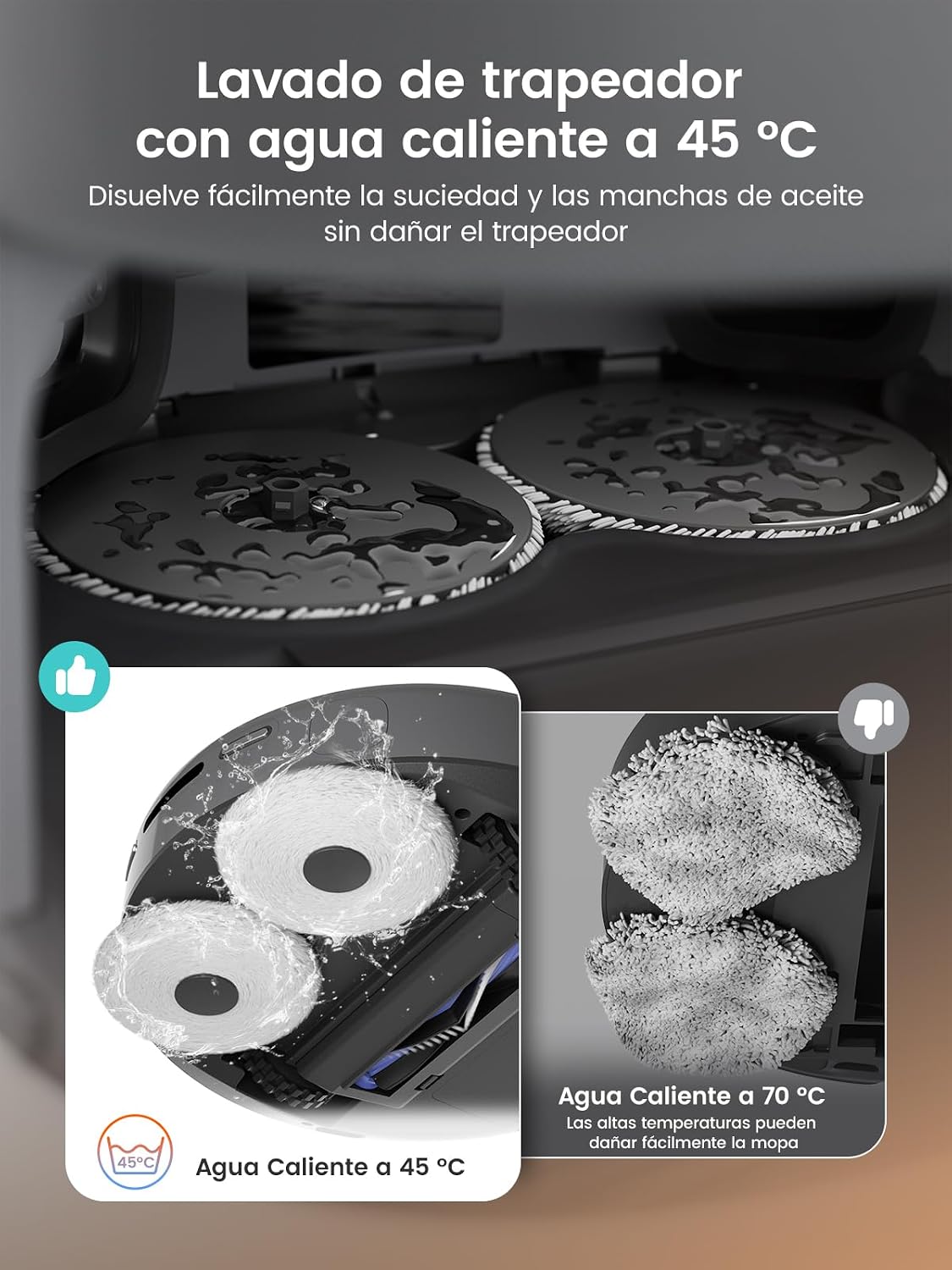 LEFANT M3 Max Robot Aspirador y Fregasuelos, Todo-en-Uno 20000 Pa, 210min, Auto-Lavado/Secado Mopa, Auto-Vaciado 3,2L, dToF Navegación Láser, Evita Obstáculos, WiFi/Alexa/App/i Watch, 2.4G & 5GHz WiFi