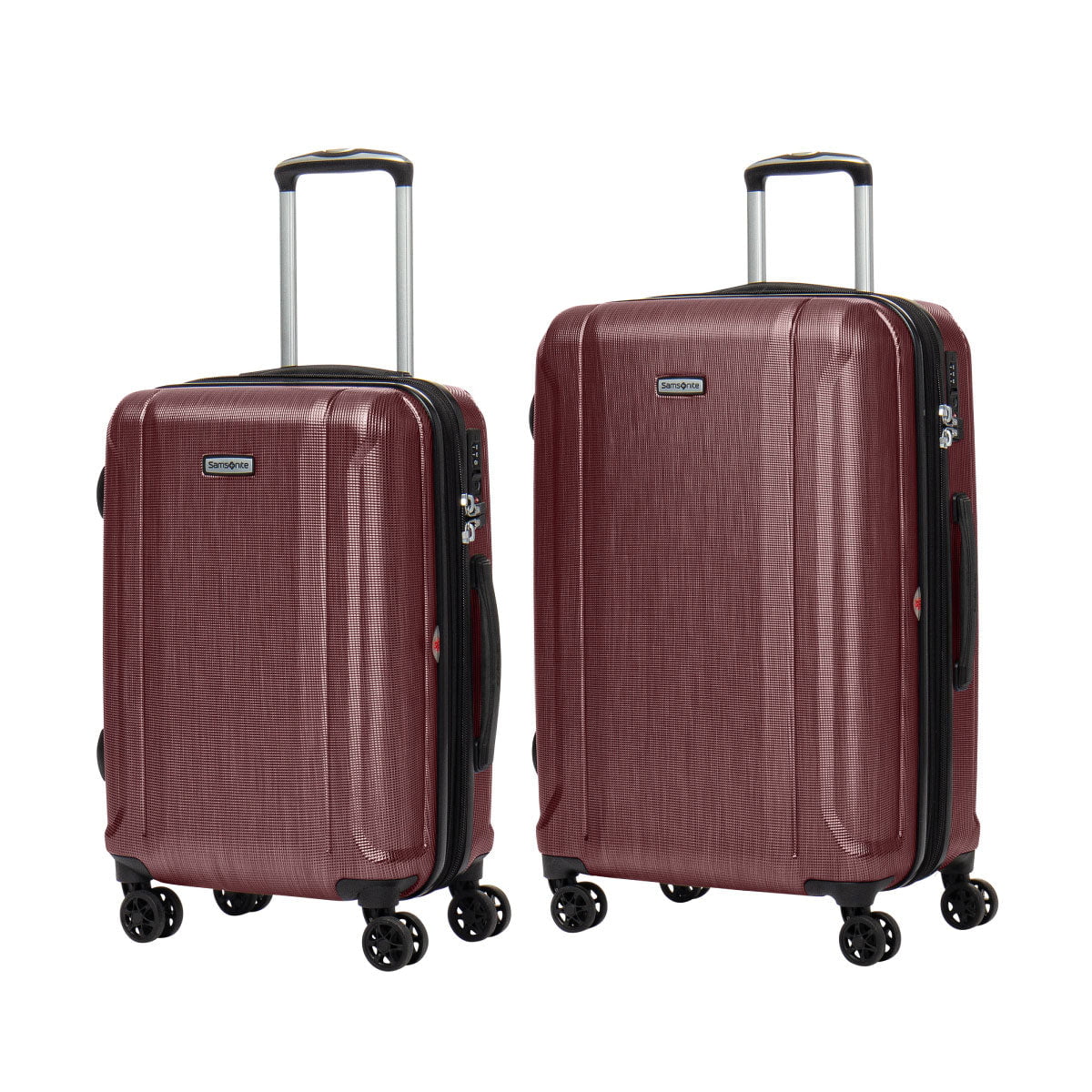 2026 Samsonite Omni 3.0 - Juego de maletas expandibles con ruedas de 2 piezas (equipaje de mano y mediano)