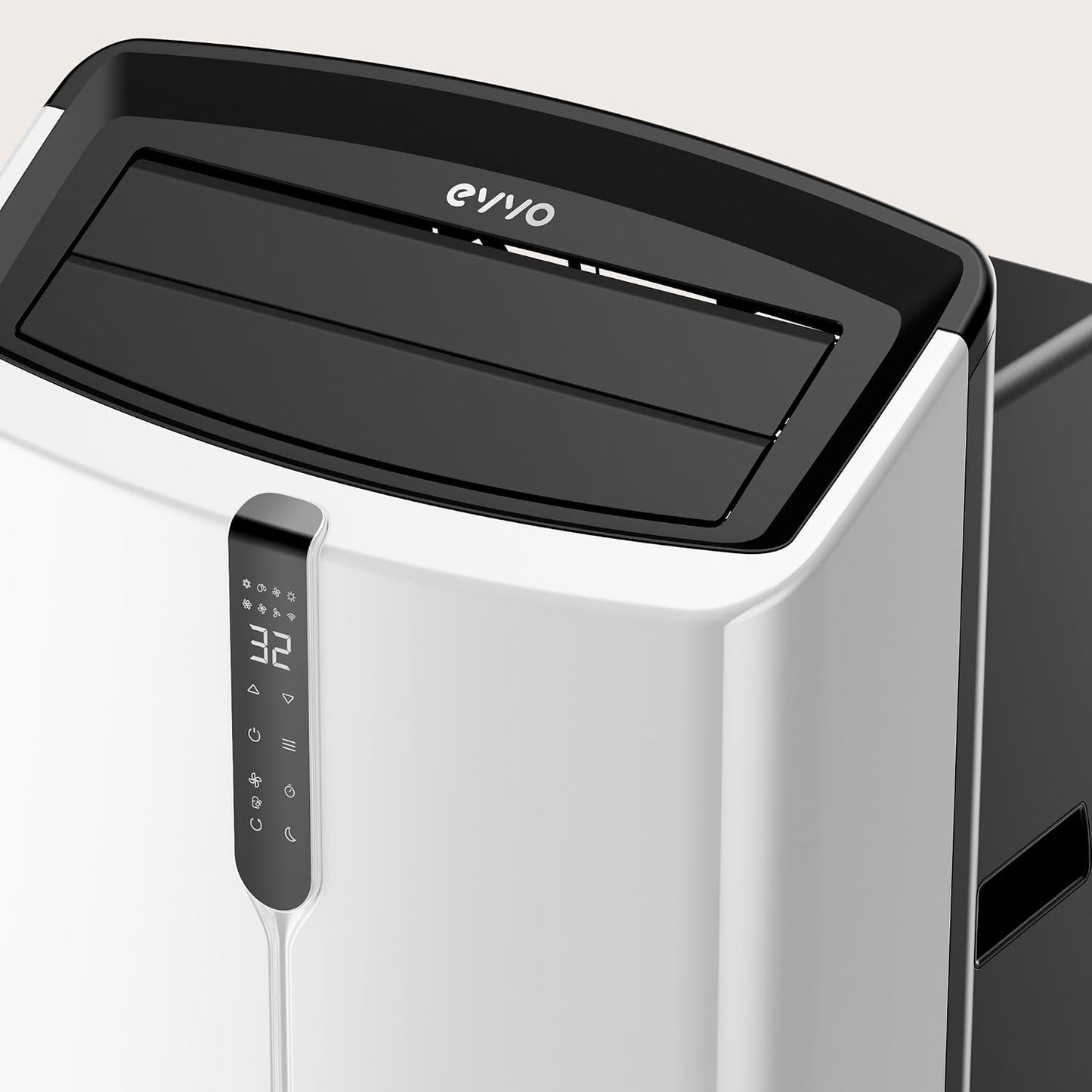 EVVO Clima Silent - Aire Acondicionado Portátil hasta14000 BTU con Bomba de Calor - Pingüino Frío y Calor, Deshumidificador, Modo Noche y Función Turbo. Incluye Kit de Ventana (P14)