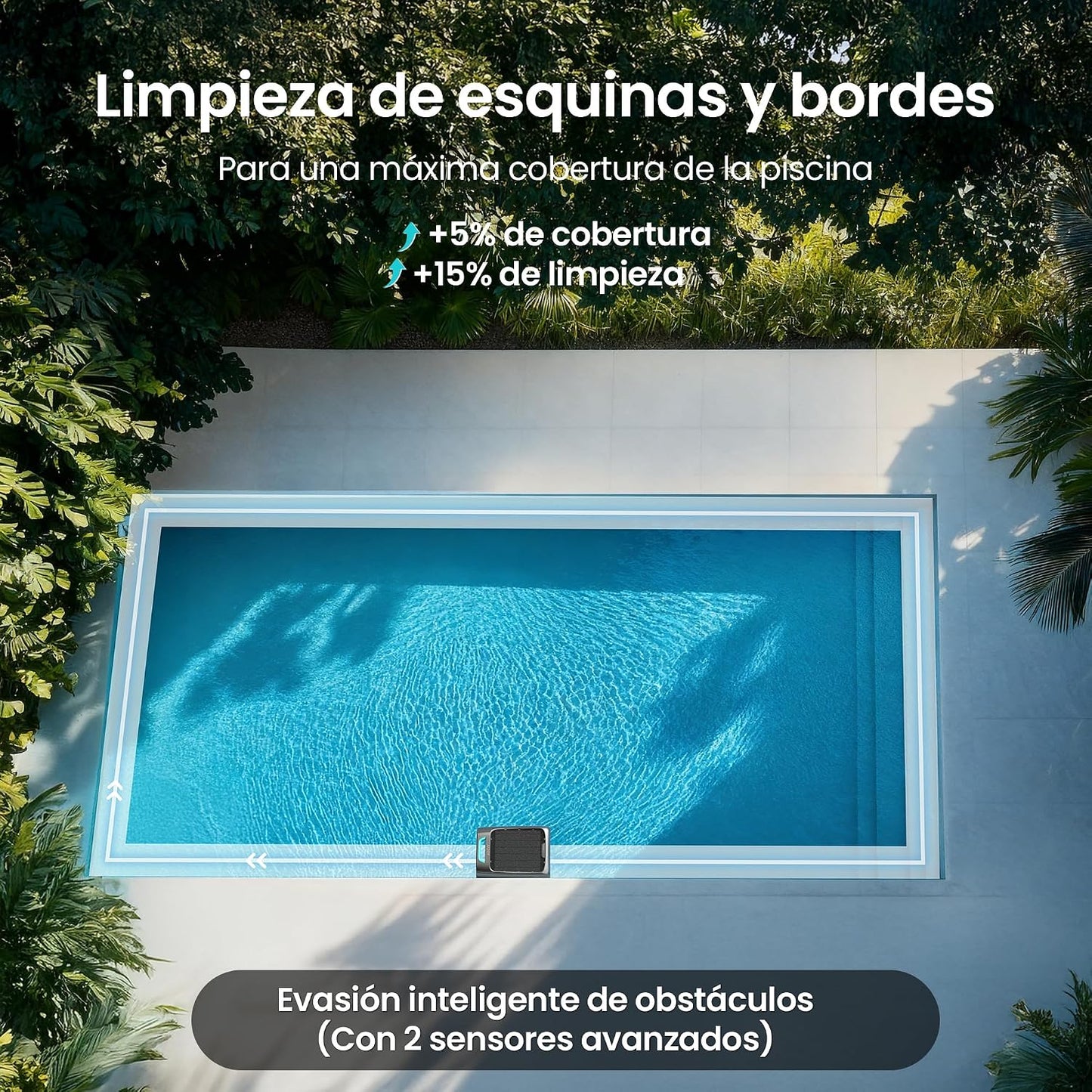 AIPER EcoSurfer S2 Robot Skimmer Superficie Piscina Solar, Robot Piscina Inalámbrico con App, Limpieza de Superficie 24/7, Carga Solar y DC, Detección de Obstáculos, Filtro 150 µm, Actualizaciones OTA