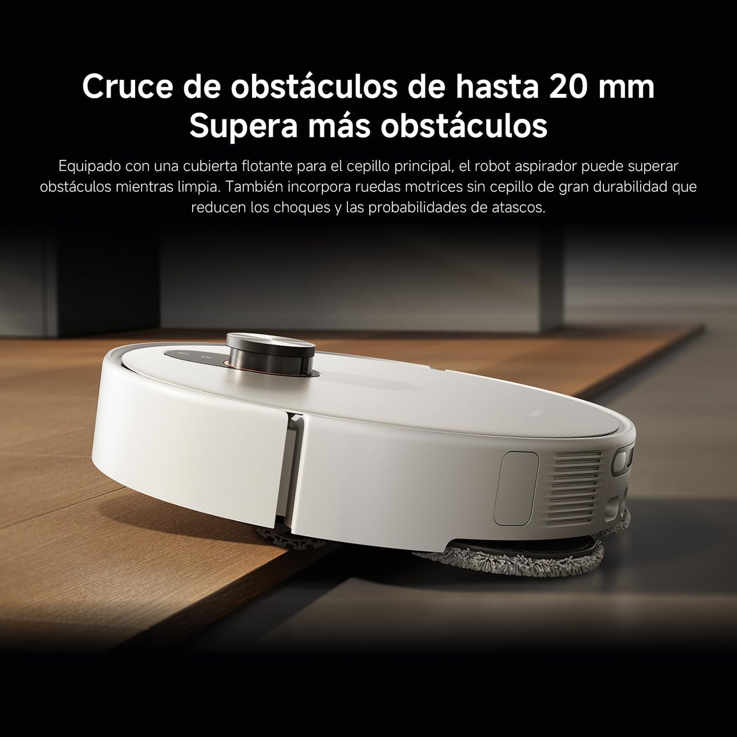 XIAOMI Robot Vacuum 5 Pro - Succión de 20.000 Pa, IA para Evitar obstáculos, Detección automática de Suciedad, Láser dToF, Brazos robóticos duales, Autolimpieza a 80 °C para Mejor Rendimiento