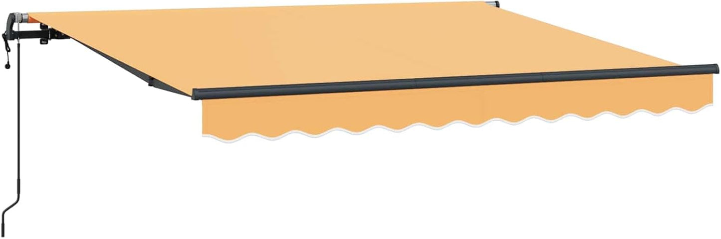 Toldo Motorizado 4x3,5 Toldo Eléctrico Retráctil y Manual con Mando a Distancia Toldos Exterior terraza para Jardín Puerta Ventana-Arena-400 x 350 cm