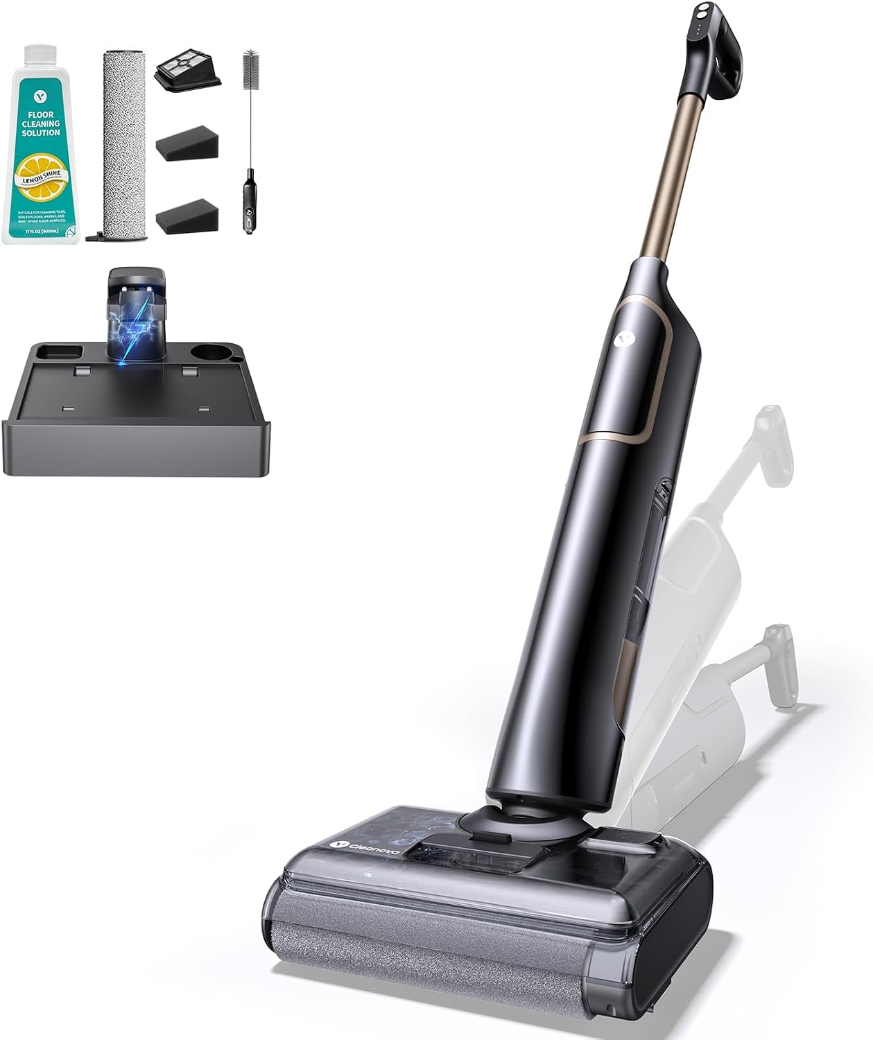 Vexilar X7 Aspiradora Fregadora sin Cable 20KPa, Aspiradora en Seco y Húmedo,Aspira y Friega,Autolimpieza,Diseño Reclinable de 180°, Autonomía 40Min, Fregona Electrica para Polvo/Residuos/Partículas