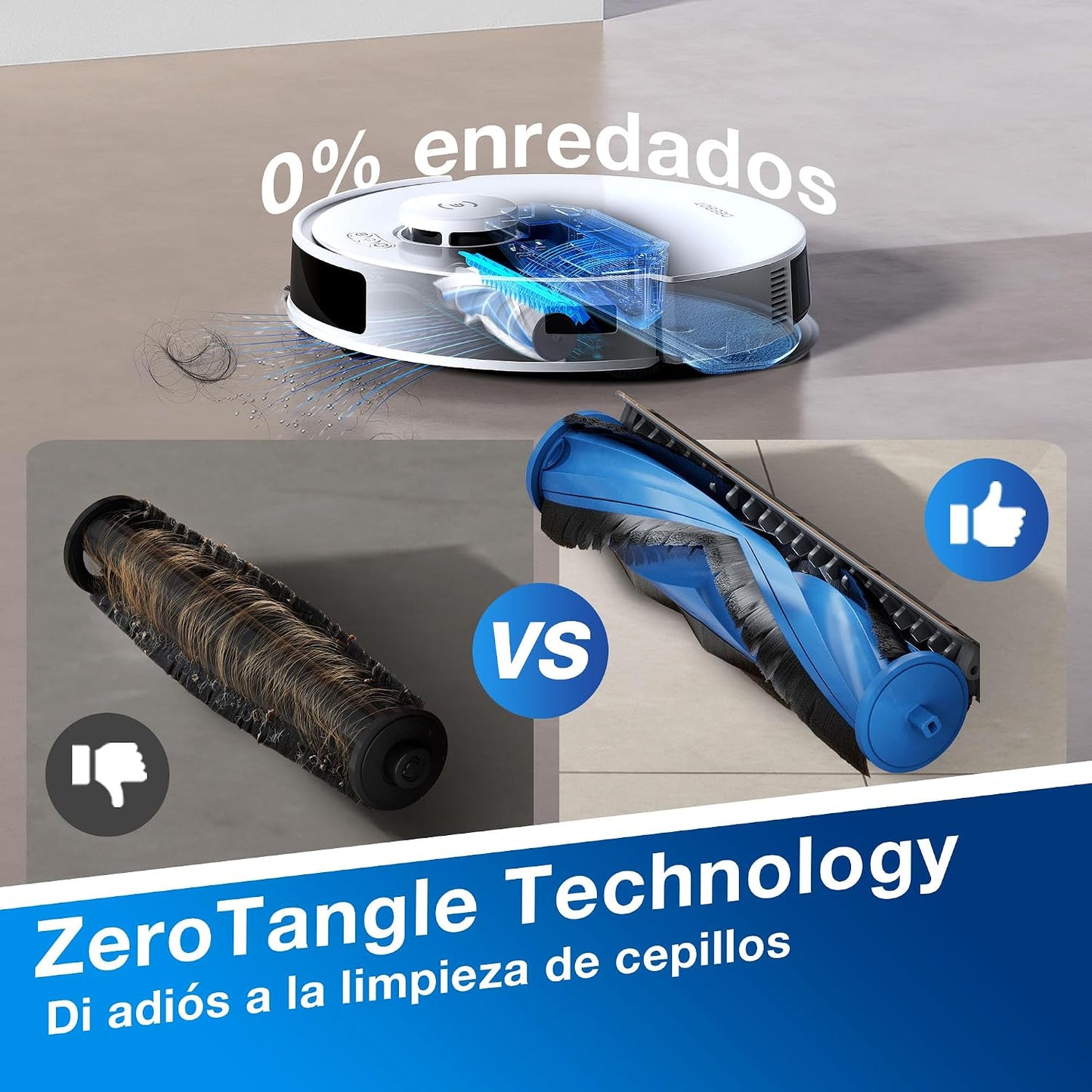 ECOVACS DEEBOT N20 Plus Robot Aspirador y fregasuelos, Potencia de succión de 8000 Pa, estación Dustbagless PureCyclone, Anti-enredos de Pelo, Tiempo de Funcionamiento de hasta 300 Minutos