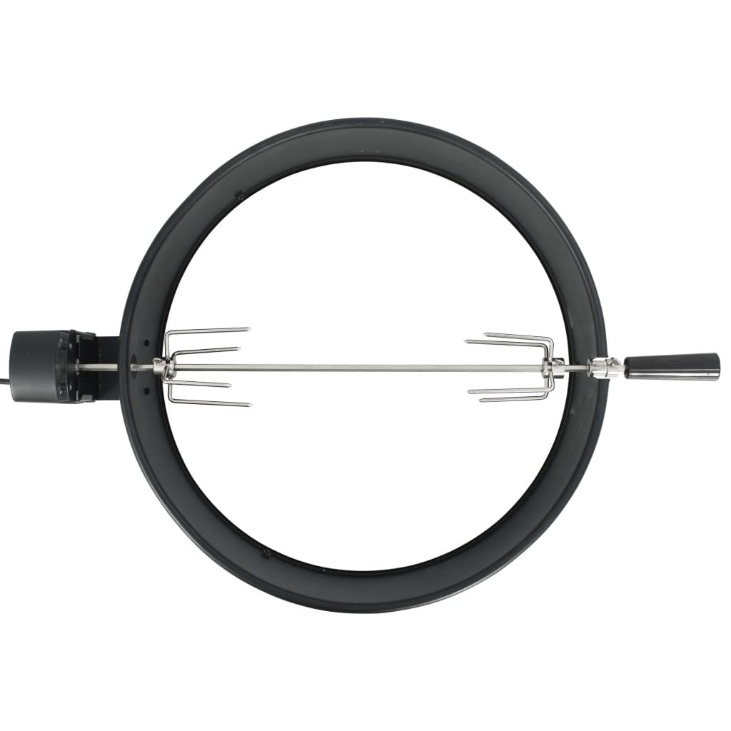 Kit De Anillo Asador De Barbacoa Negro 57 Cm Vidaxl
