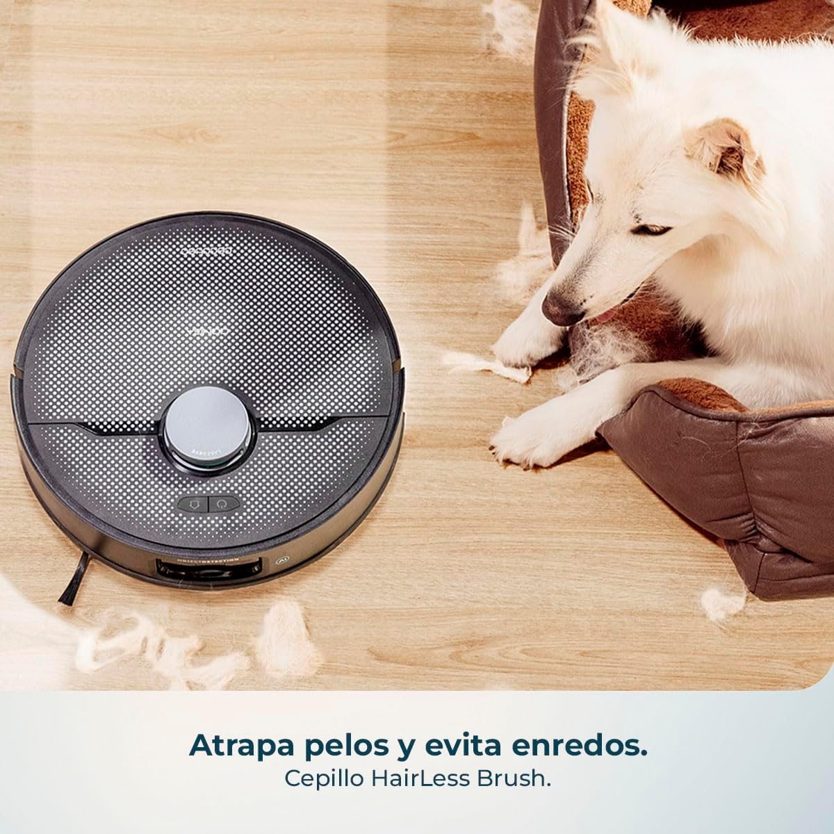 Cecotec Robot Aspirador y Friegasuelos con IA y Base Autovaciado Conga X70 | Motor de Succión 15000Pa, Base 4 en 1, Tecnología Láser, Mopas Giratorias, Cepillo Lateral, App y Bluetooth
