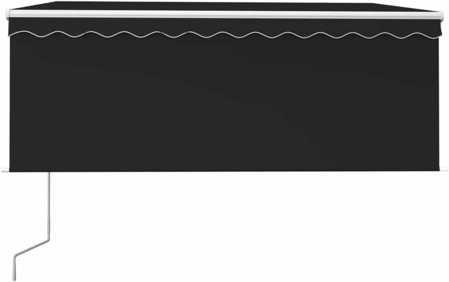 Toldo Motorizado 3 x 2.5 m con Persiana, Toldo Eléctrico y Manual Retráctil,Toldo Articulado Eléctrico con Mando a Distancia, Toldo Brazo Extensible para Terraza, Jardín Antracita