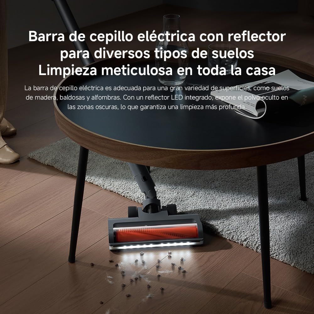 XIAOMI Aspiradora inalámbrica G20 MAX, succión 25kPa / 180AW, hasta 60 Minutos de autonomía, filtración del 99.9%, con Pantalla LED, Ideal para Suelos Duros, alfombras, Pelo de Mascotas y Coche