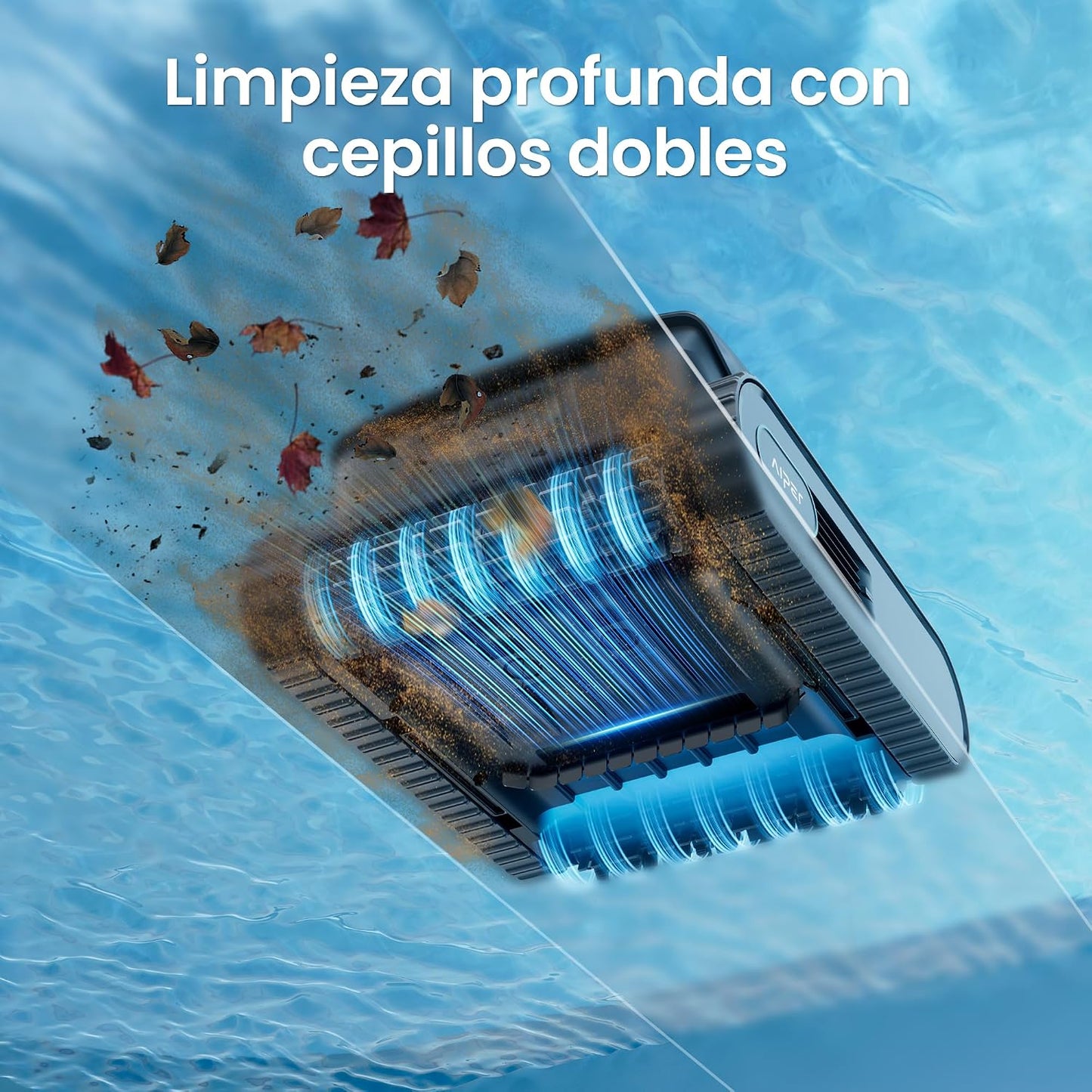 AIPER (Nuovo 2026) Scuba V3 Robot Limpiafondos Piscina Fondo y Paredes con Visión por IA, Limpiafondos Ligero con App, Succión Potente, Filtro de 3 μm, para Piscinas de hasta 200 m²