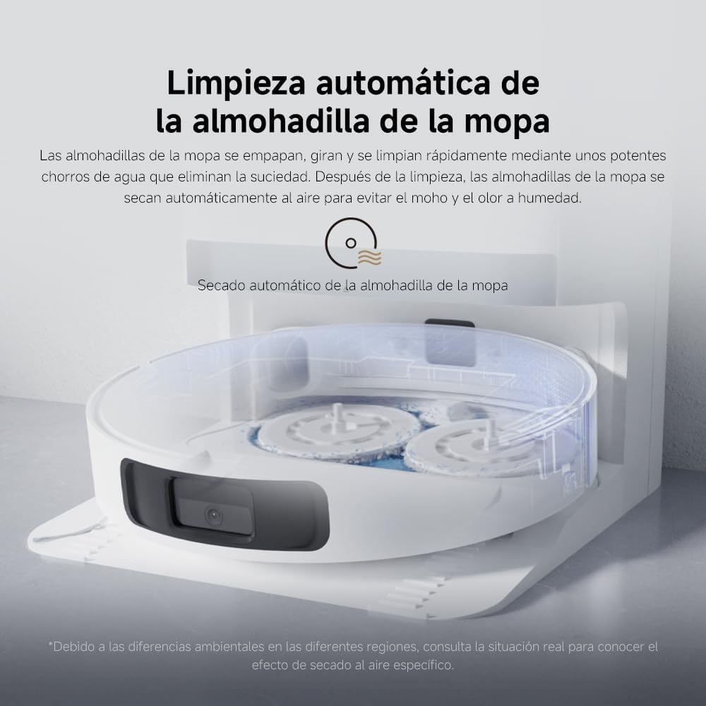 XIAOMI Robot Vacuum X20+, estación Todo-en-uno con Recogida de Polvo, Lavado y Secado automático, succión 6000Pa, evitación S-Cross™, navegación LDS y Control por App
