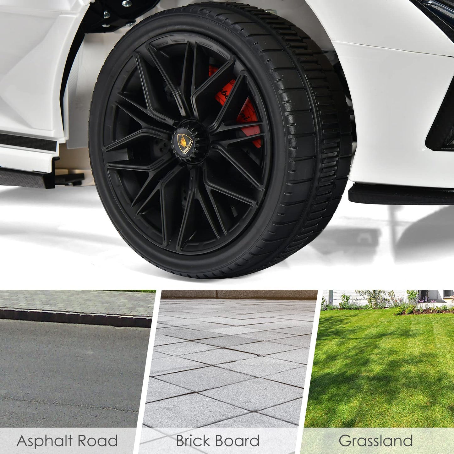 Lamborghini Licenciado Eléctrico con Suspensión y Bluetooth
