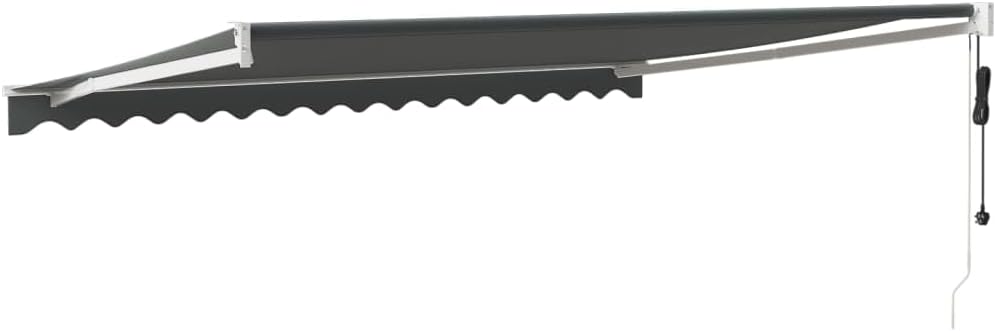 IKAYAA Toldo Motorizado 4.5 x 3 m, Toldo Eléctrico Retráctil,Toldo Articulado Eléctrico con Mando a Distancia, Toldo Brazo Extensible para Terraza, Jardín, Antracita